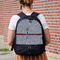Lawyer / Attorney Avatar Large Backpack - Black - On Back