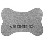 Lawyer / Attorney Avatar Bone Shaped Dog Food Mat (Personalized)