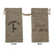 Lawyer / Attorney Avatar Large Burlap Gift Bags - Front & Back