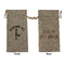 Lawyer / Attorney Avatar Large Burlap Gift Bag - Front & Back (Personalized)