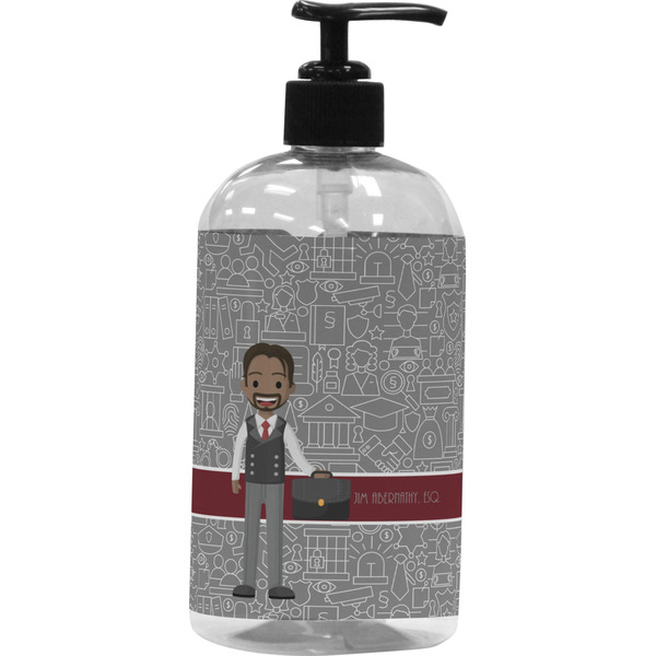 Custom Lawyer / Attorney Avatar Plastic Soap / Lotion Dispenser (Personalized)