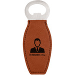 Lawyer / Attorney Avatar Leatherette Bottle Opener (Personalized)