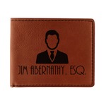 Lawyer / Attorney Avatar Leatherette Bifold Wallet - Single Sided (Personalized)