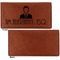 Lawyer / Attorney Avatar Leather Checkbook Holder Front and Back Single Sided - Apvl