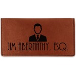Lawyer / Attorney Avatar Leatherette Checkbook Holder (Personalized)