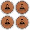 Lawyer / Attorney Avatar Leather Coaster Set of 4