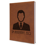 Lawyer / Attorney Avatar Leather Sketchbook - Large - Single Sided (Personalized)
