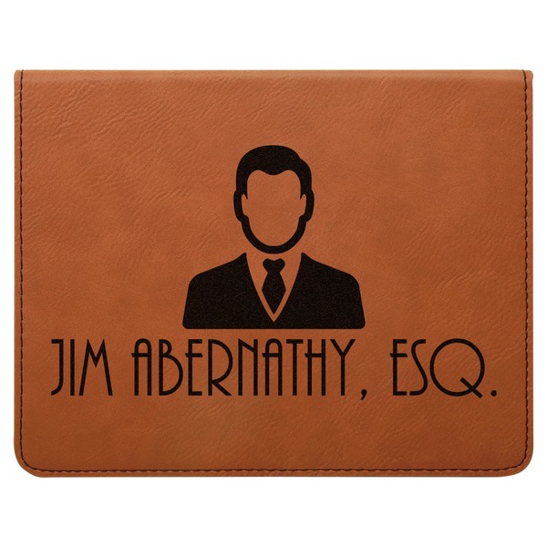 Lawyer / Attorney Avatar Leatherette 4-Piece Wine Tool Set Flat