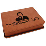 Lawyer / Attorney Avatar Leatherette 4-Piece Wine Tool Set (Personalized)