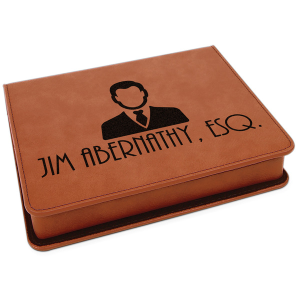 Custom Lawyer / Attorney Avatar Leatherette 4-Piece Wine Tool Set (Personalized)