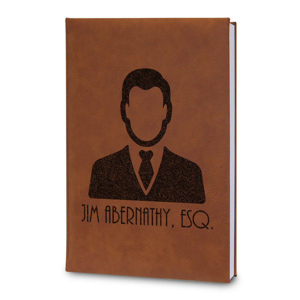 Custom Lawyer / Attorney Avatar Leatherette Journal - Large - Double Sided (Personalized)