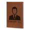 Lawyer / Attorney Avatar Leatherette Journals - Large - Double Sided - Angled View