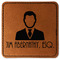 Lawyer / Attorney Avatar Leatherette Patches - Square