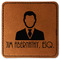 Lawyer / Attorney Avatar Faux Leather Iron On Patch - Square (Personalized)