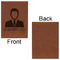 Lawyer / Attorney Avatar Leatherette Sketchbooks - Large - Single Sided - Front & Back View