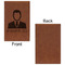 Lawyer / Attorney Avatar Leatherette Sketchbooks - Small - Single Sided - Front & Back View