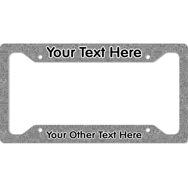 Custom Lawyer / Attorney Avatar License Plate Frame - Style A (Personalized)