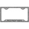 Lawyer / Attorney Avatar License Plate Frame - Style C (Personalized)