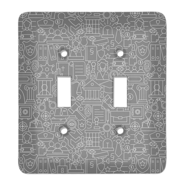 Custom Lawyer / Attorney Avatar Light Switch Cover (2 Toggle Plate)