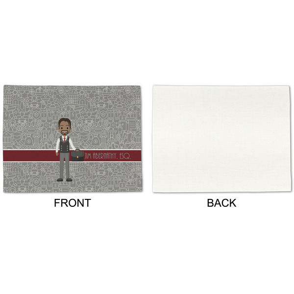 Lawyer / Attorney Avatar Linen Placemat - APPROVAL Single (single sided)