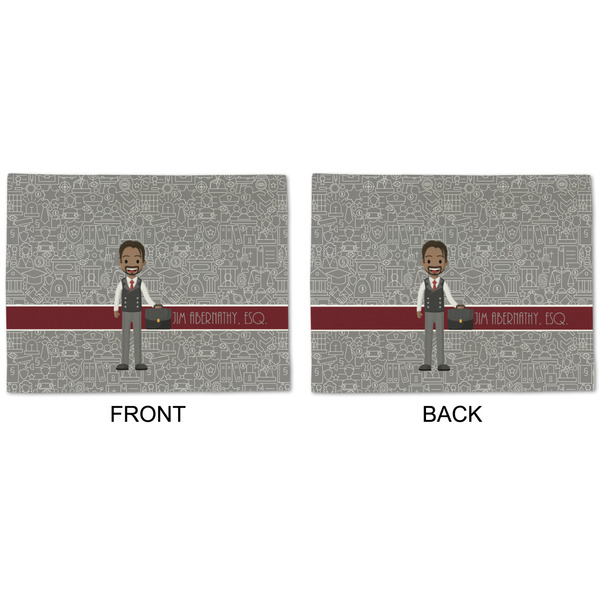 Lawyer / Attorney Avatar Linen Placemat - APPROVAL (double sided)