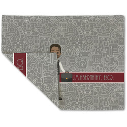 Lawyer / Attorney Avatar Double-Sided Linen Placemat - Single w/ Name or Text