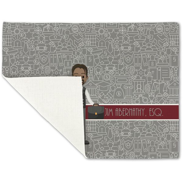 Lawyer / Attorney Avatar Linen Placemat - Folded Corner (single side)