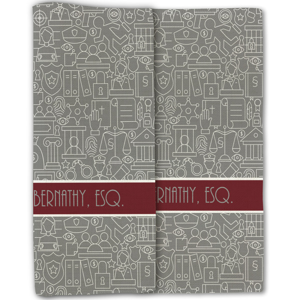 Lawyer / Attorney Avatar Linen Placemat - Folded Half (double sided)