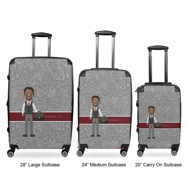Lawyer / Attorney Avatar Luggage Bags all sizes - With Handle