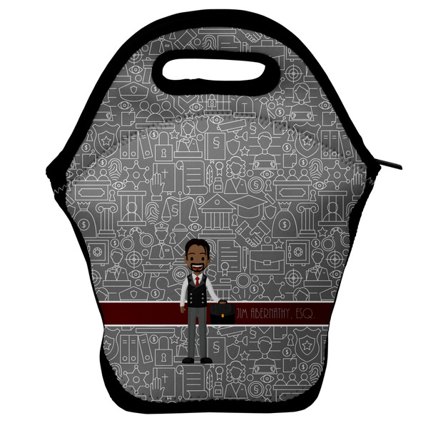 Custom Lawyer / Attorney Avatar Lunch Bag w/ Name or Text