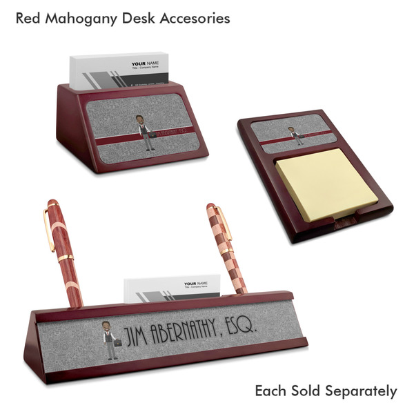Lawyer / Attorney Avatar Mahogany Desk Accessories