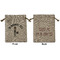 Lawyer / Attorney Avatar Medium Burlap Gift Bag - Front and Back