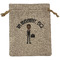 Lawyer / Attorney Avatar Medium Burlap Gift Bag - Front (Personalized)
