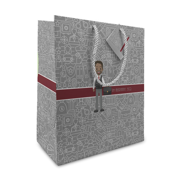 Custom Lawyer / Attorney Avatar Medium Gift Bag (Personalized)