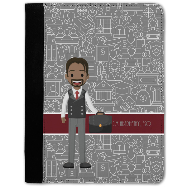 Custom Lawyer / Attorney Avatar Notebook Padfolio w/ Name or Text
