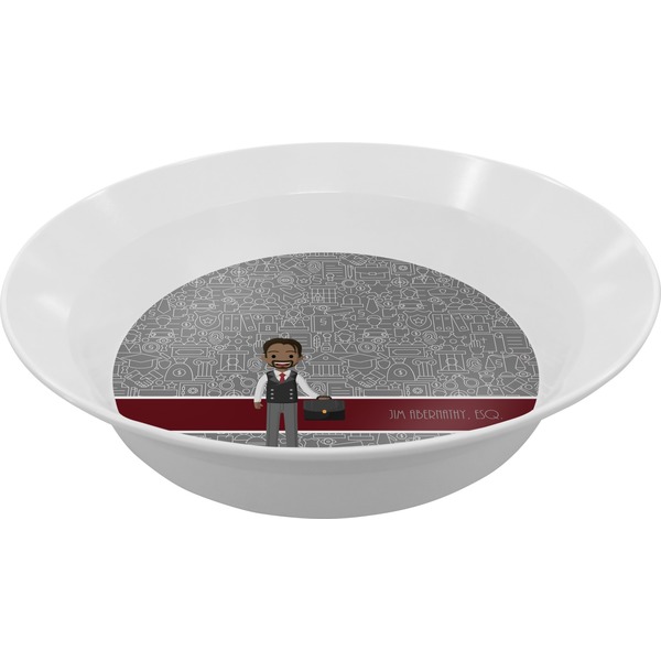Custom Lawyer / Attorney Avatar Melamine Bowl (Personalized)