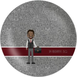 Lawyer / Attorney Avatar Melamine Plate (Personalized)