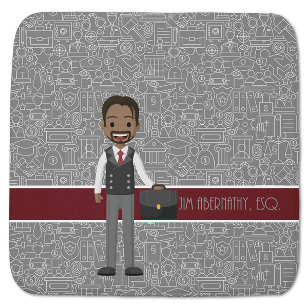 Custom Lawyer / Attorney Avatar Memory Foam Bath Mat - 48"x48" (Personalized)