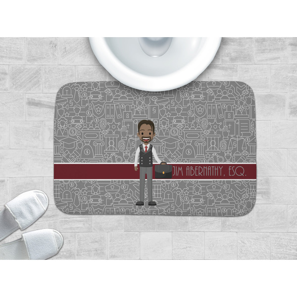 Lawyer / Attorney Avatar Memory Foam Bath Mat - LIFESTYLE 34x21