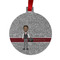 Lawyer / Attorney Avatar Metal Ball Ornament - Double Sided w/ Name or Text