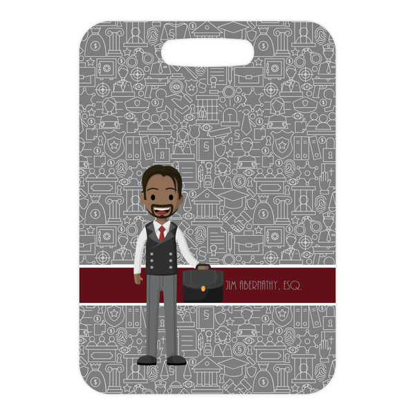 Lawyer / Attorney Avatar Metal Luggage Tag - Front Without Strap