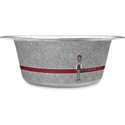 Lawyer / Attorney Avatar Stainless Steel Dog Bowl - Large (Personalized)