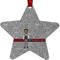 Lawyer / Attorney Avatar Metal Star Ornament - Front