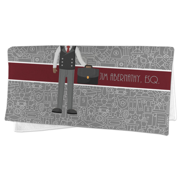 Lawyer / Attorney Avatar Microfiber Dish Rag - FOLDED (half)