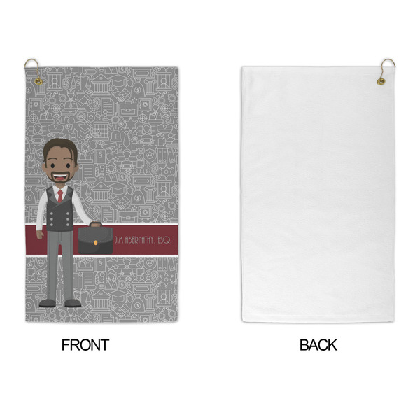 Lawyer / Attorney Avatar Microfiber Golf Towels - APPROVAL
