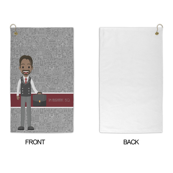 Lawyer / Attorney Avatar Microfiber Golf Towels - APPROVAL