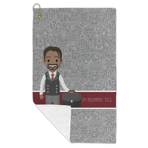Lawyer / Attorney Avatar Microfiber Golf Towels - FOLD