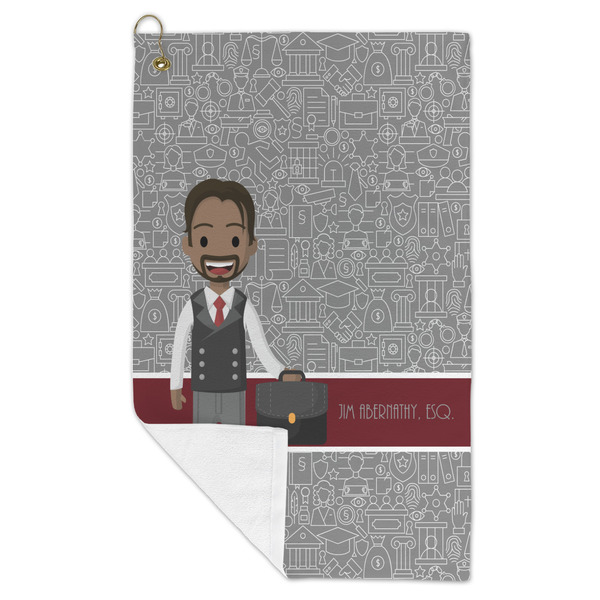 Lawyer / Attorney Avatar Microfiber Golf Towels - FOLD