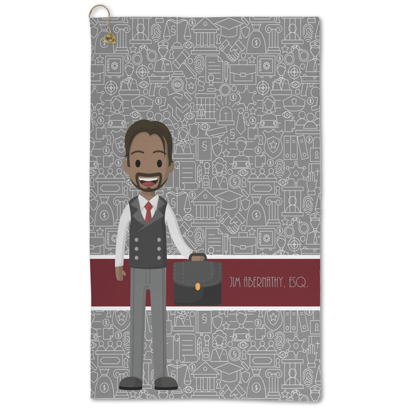 Custom Lawyer / Attorney Avatar Microfiber Golf Towel - Large (Personalized)