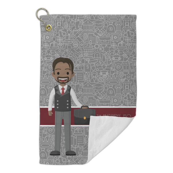 Lawyer / Attorney Avatar Microfiber Golf Towels Small - FRONT FOLDED